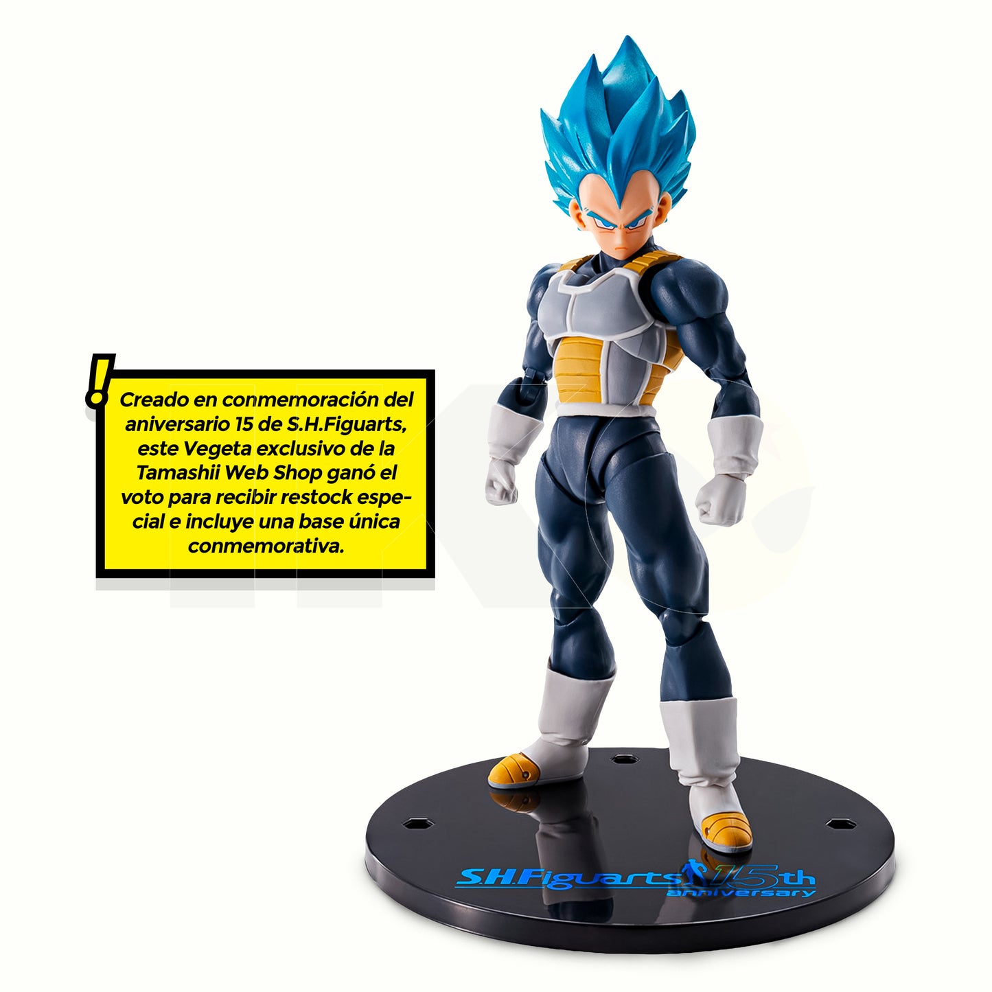 S.H.Figuarts Vegeta Super Saiyan Blue -15th Anniversary Ver.- (Dragon Ball Super)