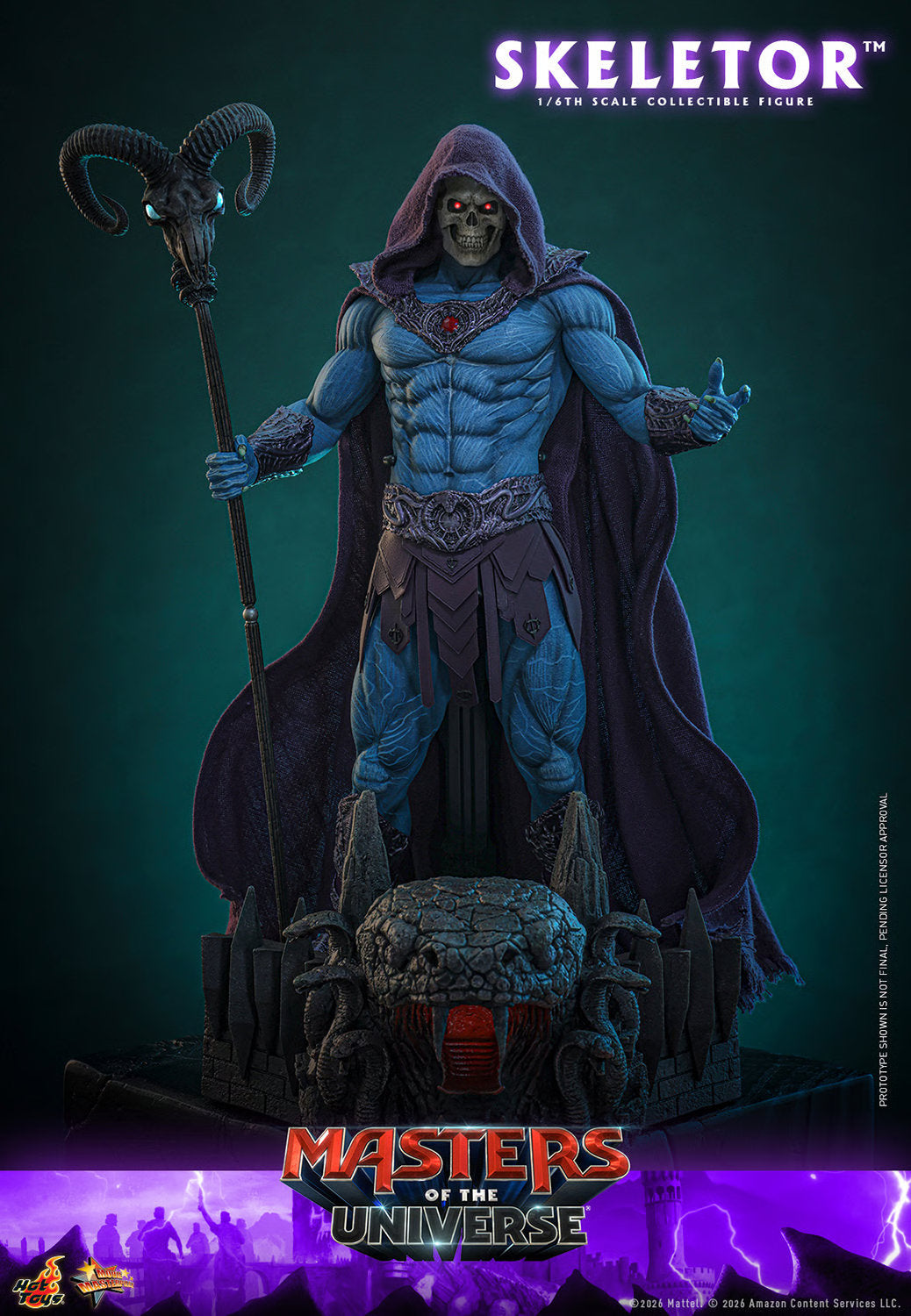(PREVENTA) Hot Toys Skeletor Masters of the Universe Movie Masterpiece Fully Poseable Figure