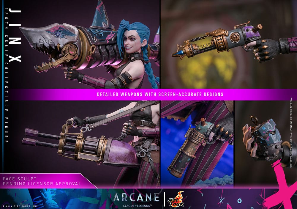 (PREVENTA) Hot Toys Jinx (League of Legends: Arcane) Television Masterpiece Fully Poseable Figure