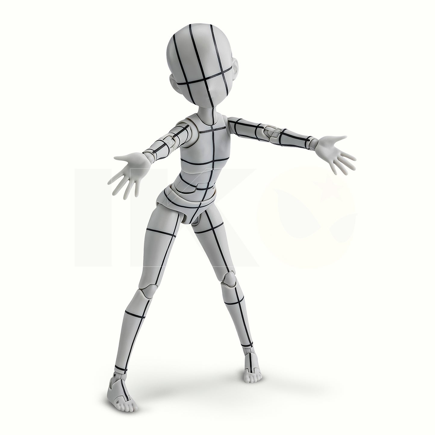 (PREVENTA) S.H.Figuarts Body-chan: Ken Sugimori Edition -Wireframe- (Gray Color Ver.)