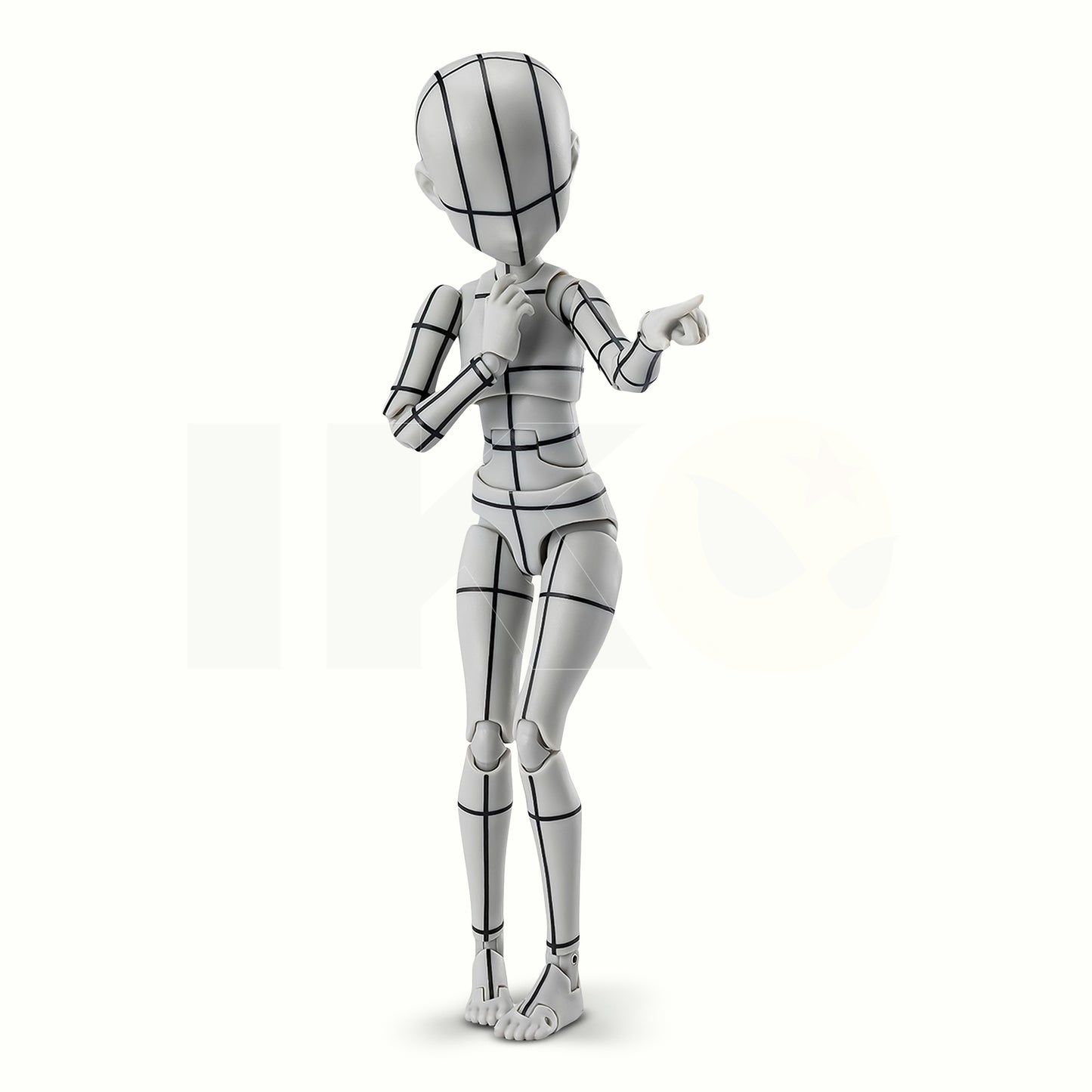 (PREVENTA) S.H.Figuarts Body-chan: Ken Sugimori Edition -Wireframe- (Gray Color Ver.)