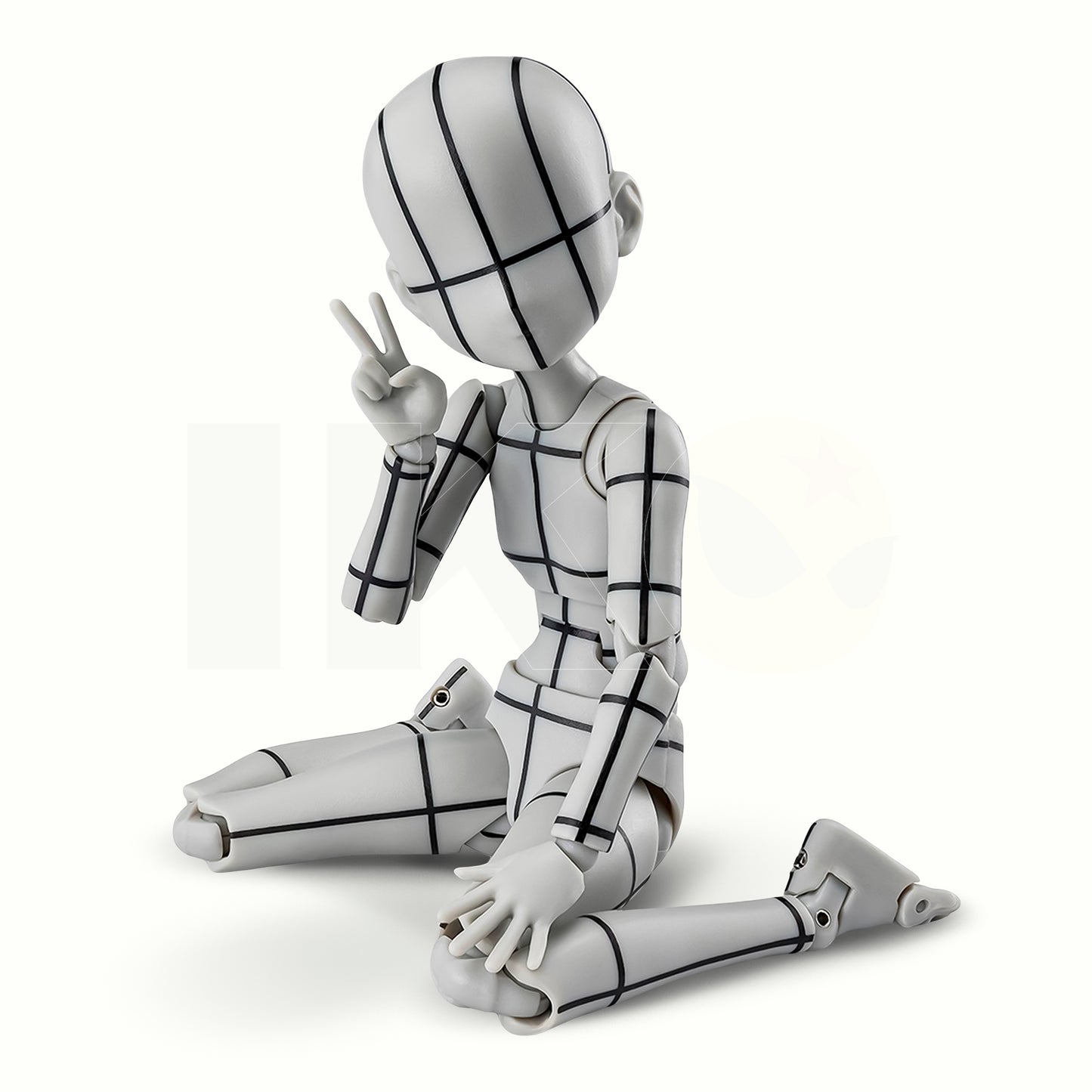 (PREVENTA) S.H.Figuarts Body-chan: Ken Sugimori Edition -Wireframe- (Gray Color Ver.)