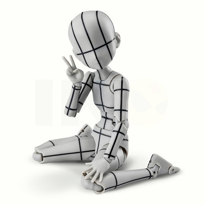 (PREVENTA) S.H.Figuarts Body-chan: Ken Sugimori Edition -Wireframe- (Gray Color Ver.)