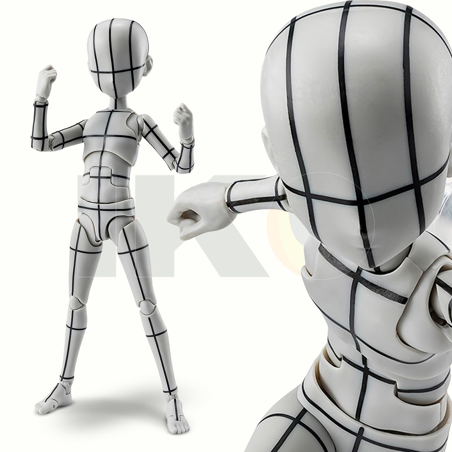 (PREVENTA) S.H.Figuarts Body-kun: Ken Sugimori Edition -Wireframe- (Gray Color Ver.)