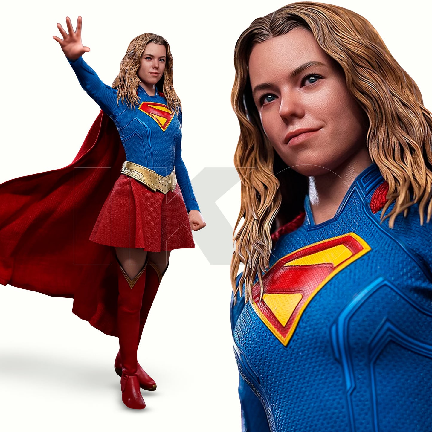 (PREVENTA) Hot Toys Supergirl & Krypto Movie Masterpiece Fully Poseable Figure