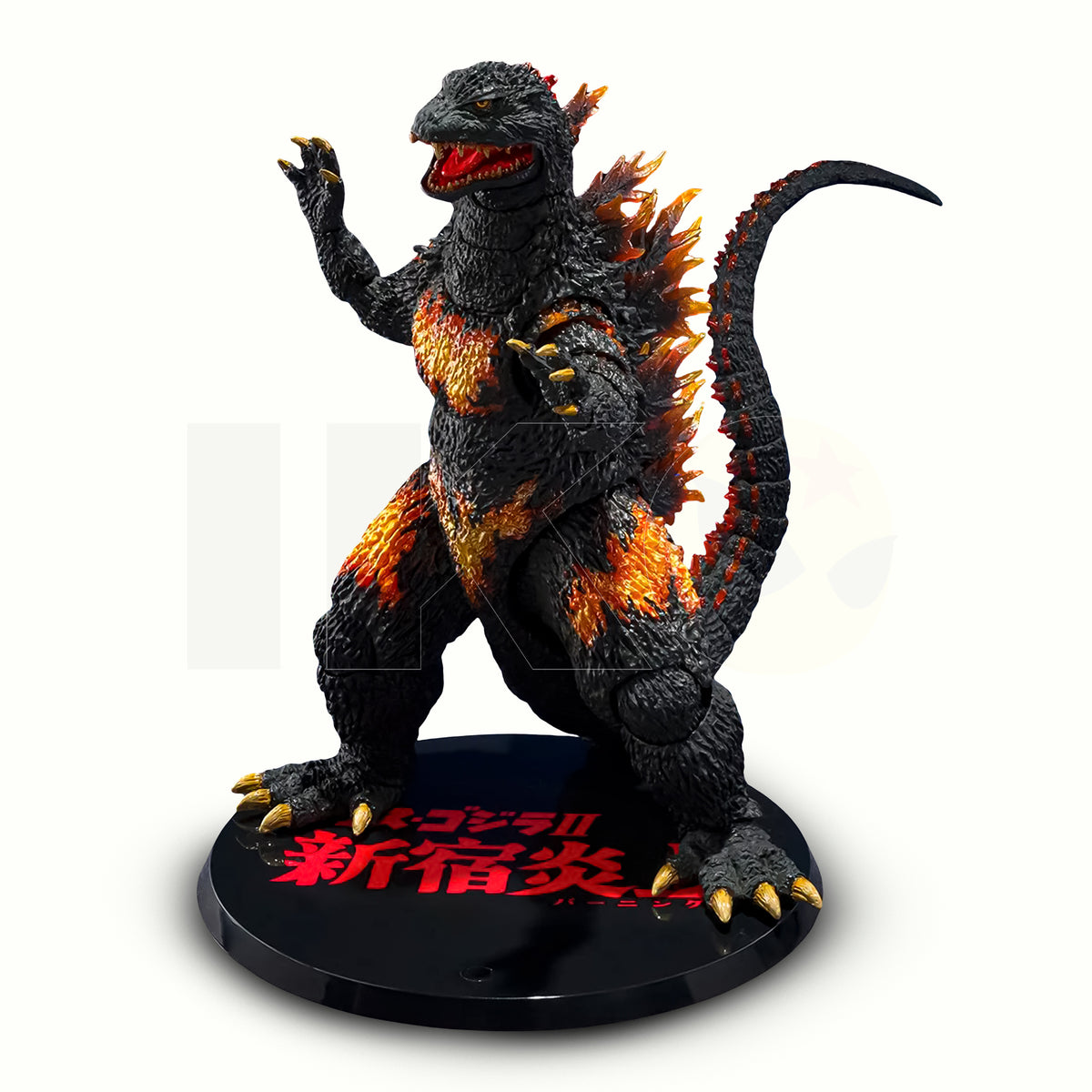Burning Millennium Godzilla sobre base especial