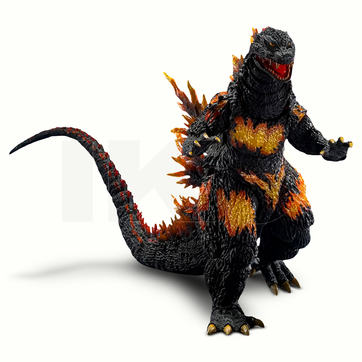 Burning Millennium Godzilla en pose frontal