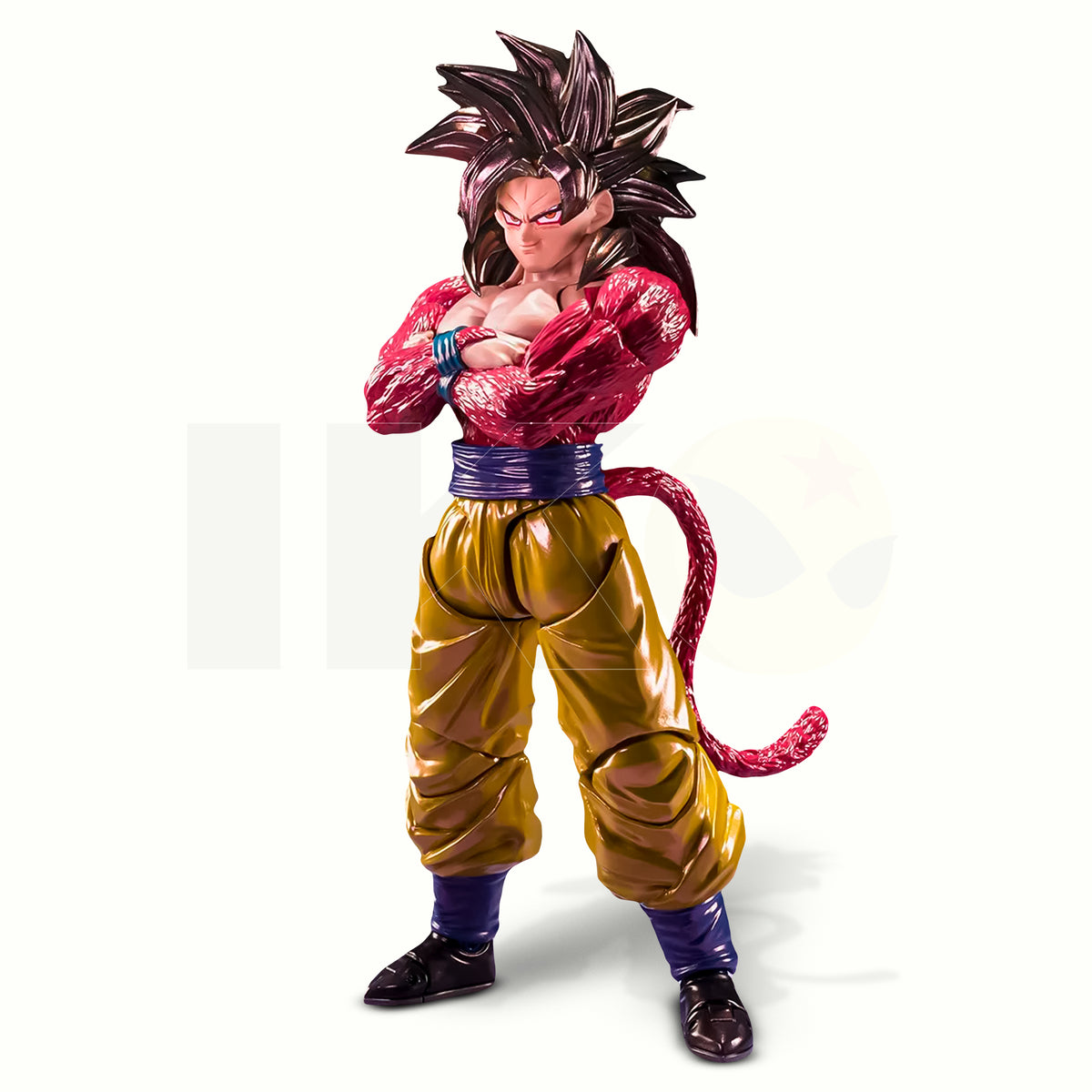 Goku Super Saiyan 4 Exclusive Edition con brazos cruzados
