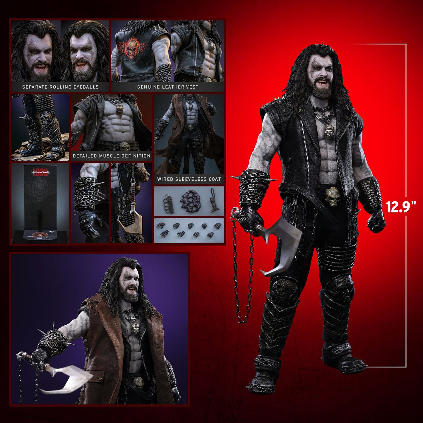 (PREVENTA) Hot Toys Lobo (Supergirl) Movie Masterpiece Fully Poseable Figure