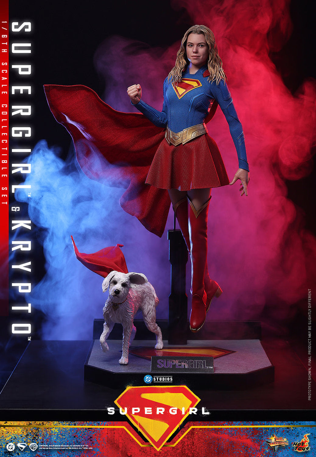 (PREVENTA) Hot Toys Supergirl & Krypto Movie Masterpiece Fully Poseable Figure