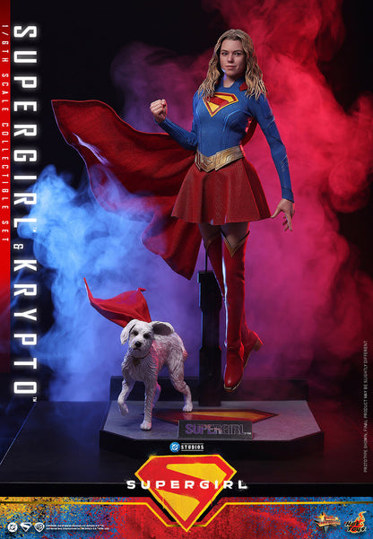 (PREVENTA) Hot Toys Supergirl & Krypto Movie Masterpiece Fully Poseable Figure