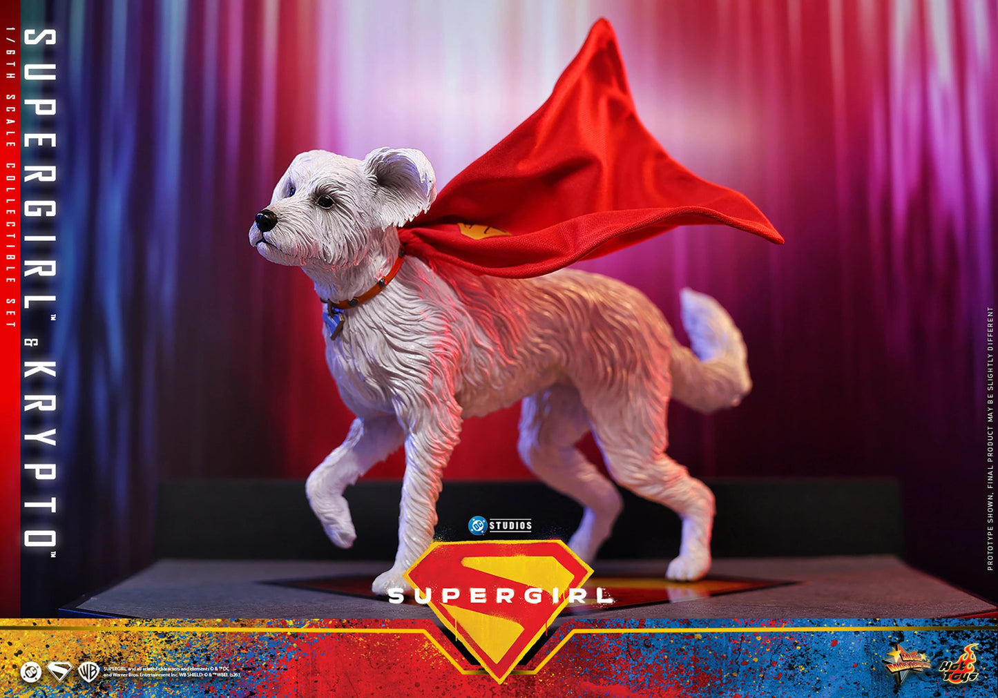 (PREVENTA) Hot Toys Supergirl & Krypto Movie Masterpiece Fully Poseable Figure