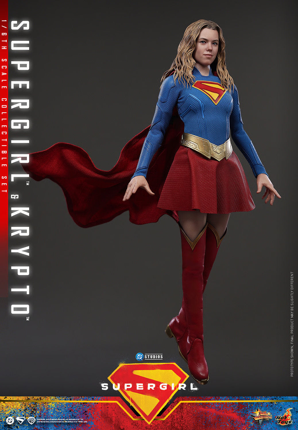 (PREVENTA) Hot Toys Supergirl & Krypto Movie Masterpiece Fully Poseable Figure