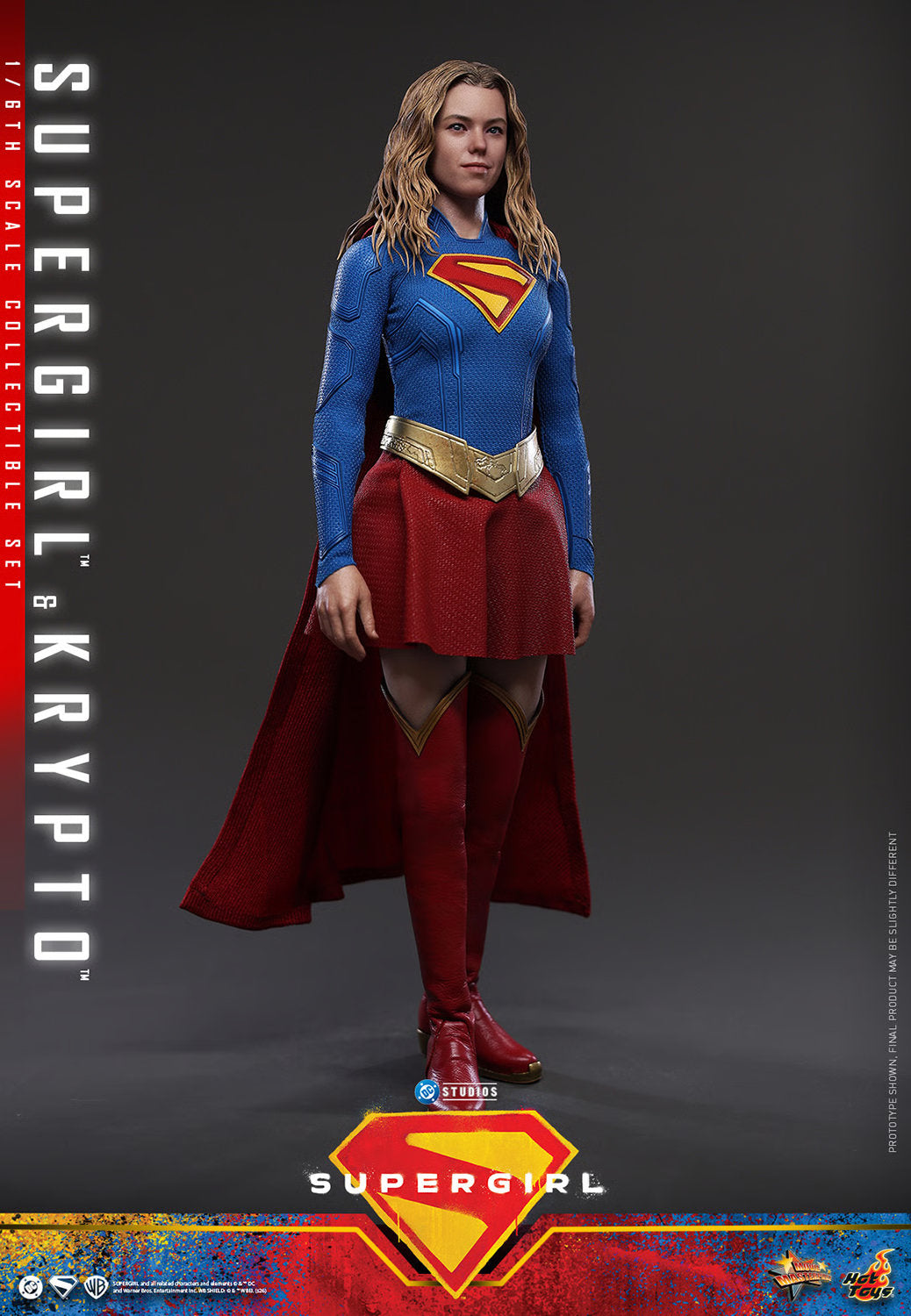 (PREVENTA) Hot Toys Supergirl & Krypto Movie Masterpiece Fully Poseable Figure
