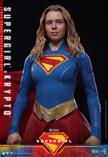 (PREVENTA) Hot Toys Supergirl & Krypto Movie Masterpiece Fully Poseable Figure