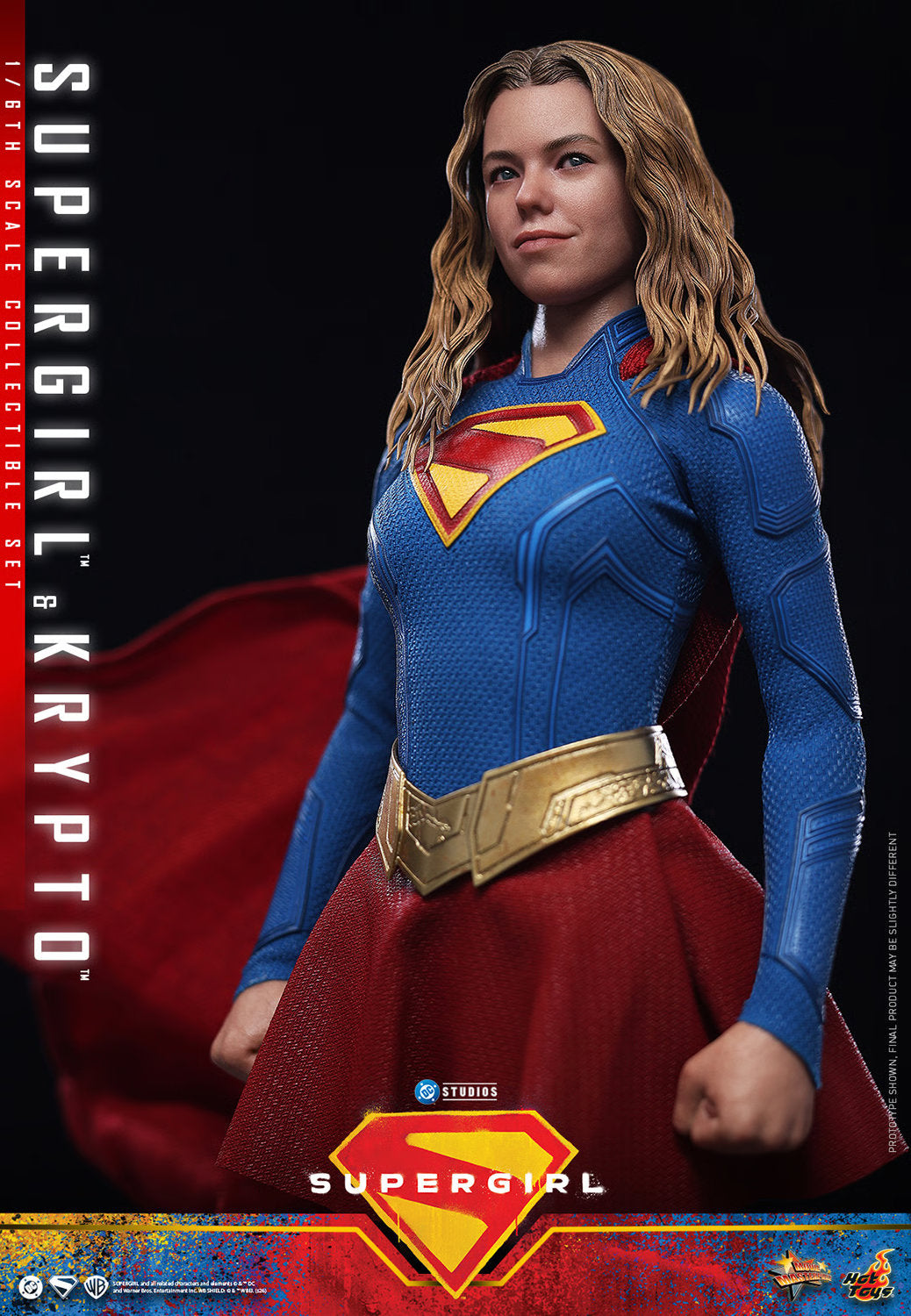 (PREVENTA) Hot Toys Supergirl & Krypto Movie Masterpiece Fully Poseable Figure