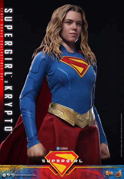 (PREVENTA) Hot Toys Supergirl & Krypto Movie Masterpiece Fully Poseable Figure