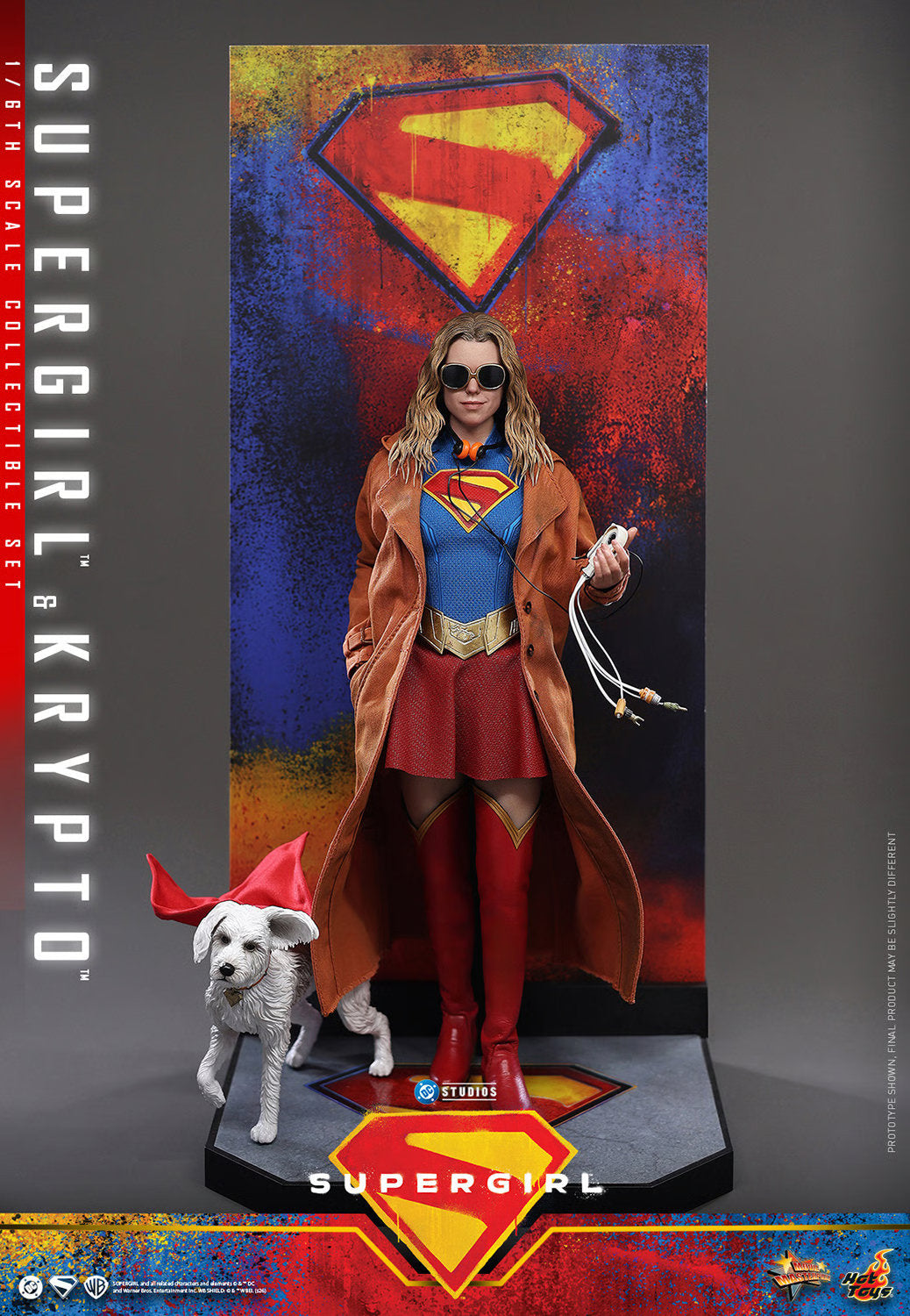 (PREVENTA) Hot Toys Supergirl & Krypto Movie Masterpiece Fully Poseable Figure