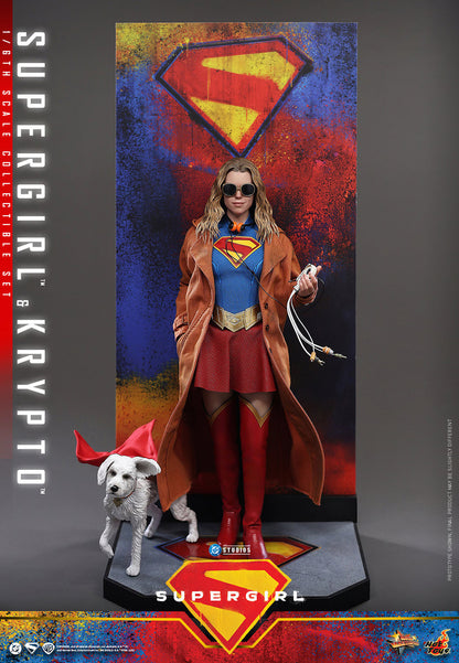 (PREVENTA) Hot Toys Supergirl & Krypto Movie Masterpiece Fully Poseable Figure