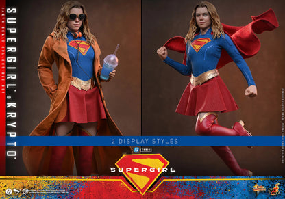 (PREVENTA) Hot Toys Supergirl & Krypto Movie Masterpiece Fully Poseable Figure