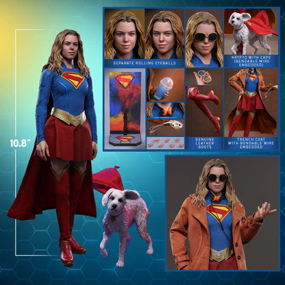 (PREVENTA) Hot Toys Supergirl & Krypto Movie Masterpiece Fully Poseable Figure