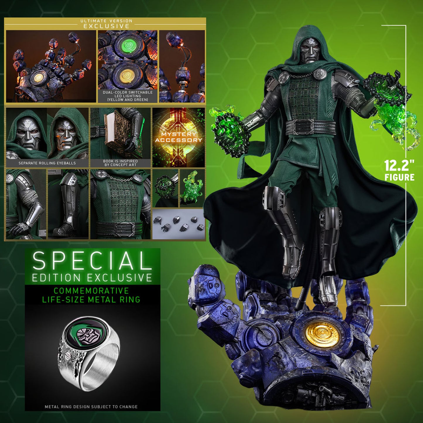 (PREVENTA) Hot Toys Movie Masterpiece Doctor Doom (Ultimate Version) (Avengers: Doomsday)
