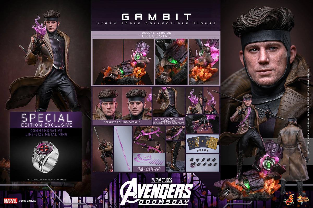 (PREVENTA) Hot Toys Movie Masterpiece Gambit (Deluxe Version) (Avengers: Doomsday)