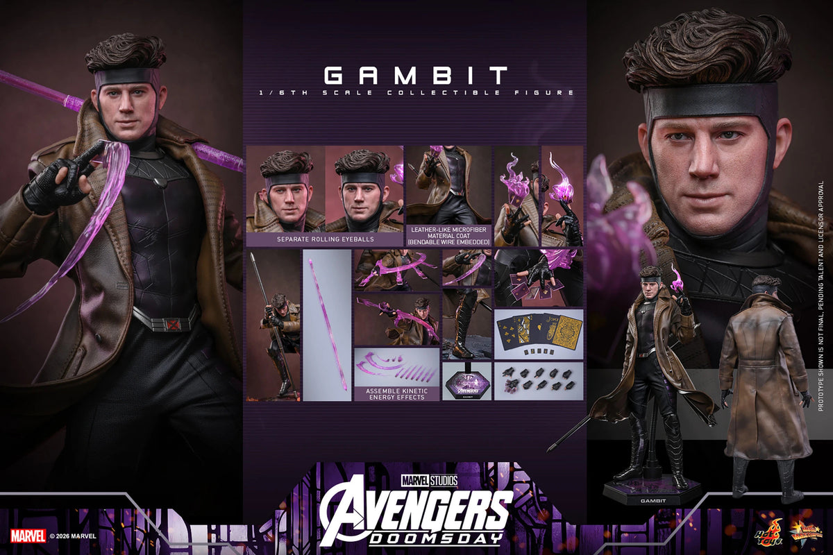 (PREVENTA) Hot Toys Movie Masterpiece Gambit (Avengers: Doomsday)