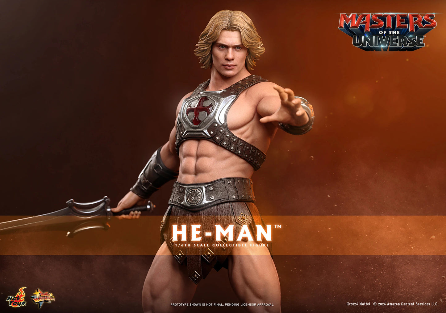(PREVENTA) Hot Toys He-Man Masters of the Universe Movie Masterpiece Fully Poseable Figure