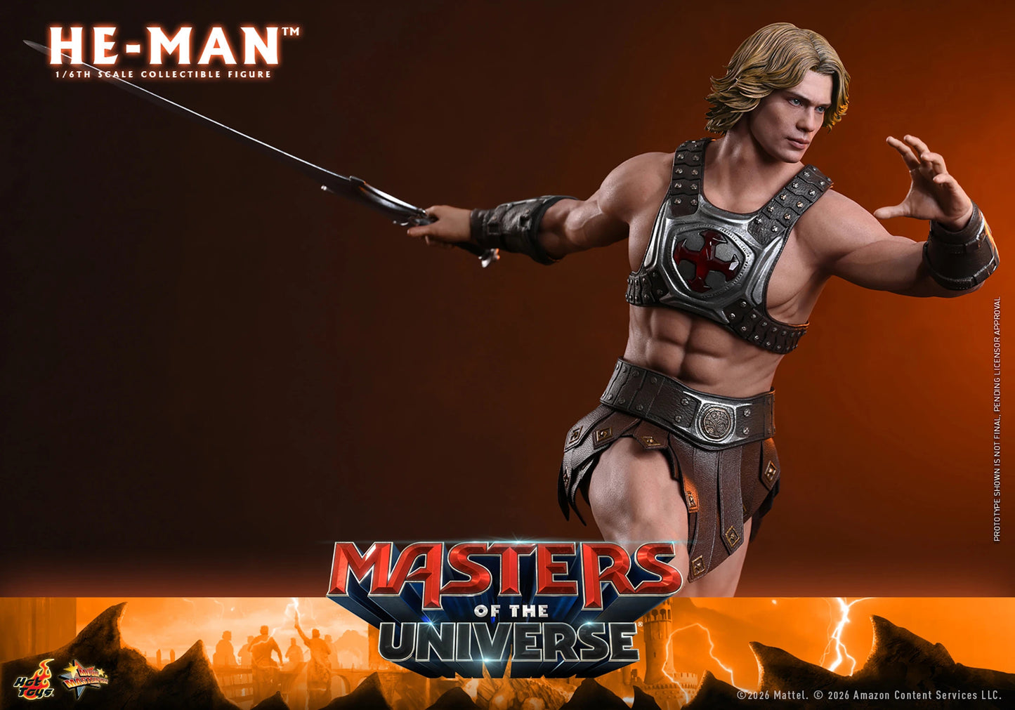 (PREVENTA) Hot Toys He-Man Masters of the Universe Movie Masterpiece Fully Poseable Figure