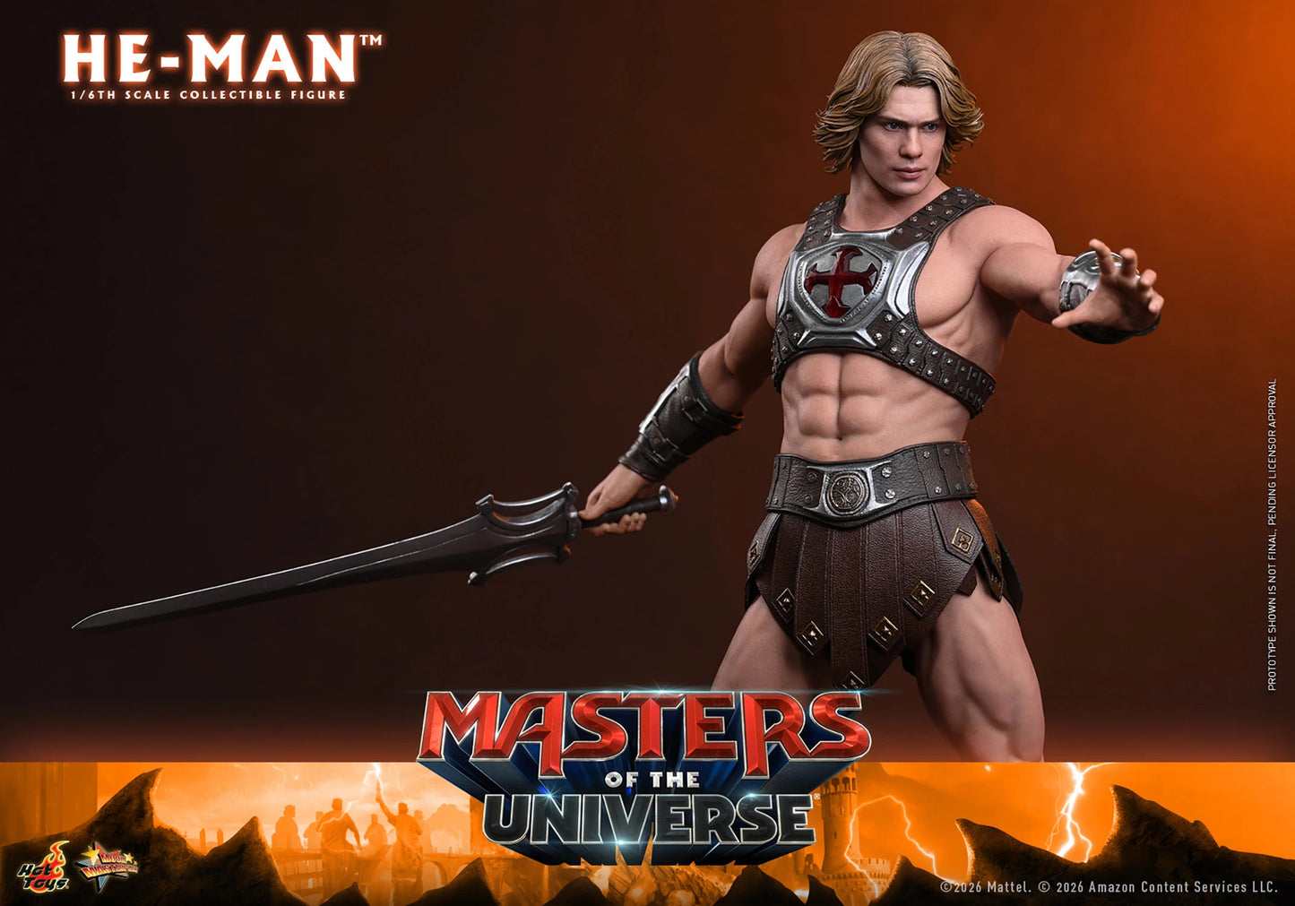 (PREVENTA) Hot Toys He-Man Masters of the Universe Movie Masterpiece Fully Poseable Figure