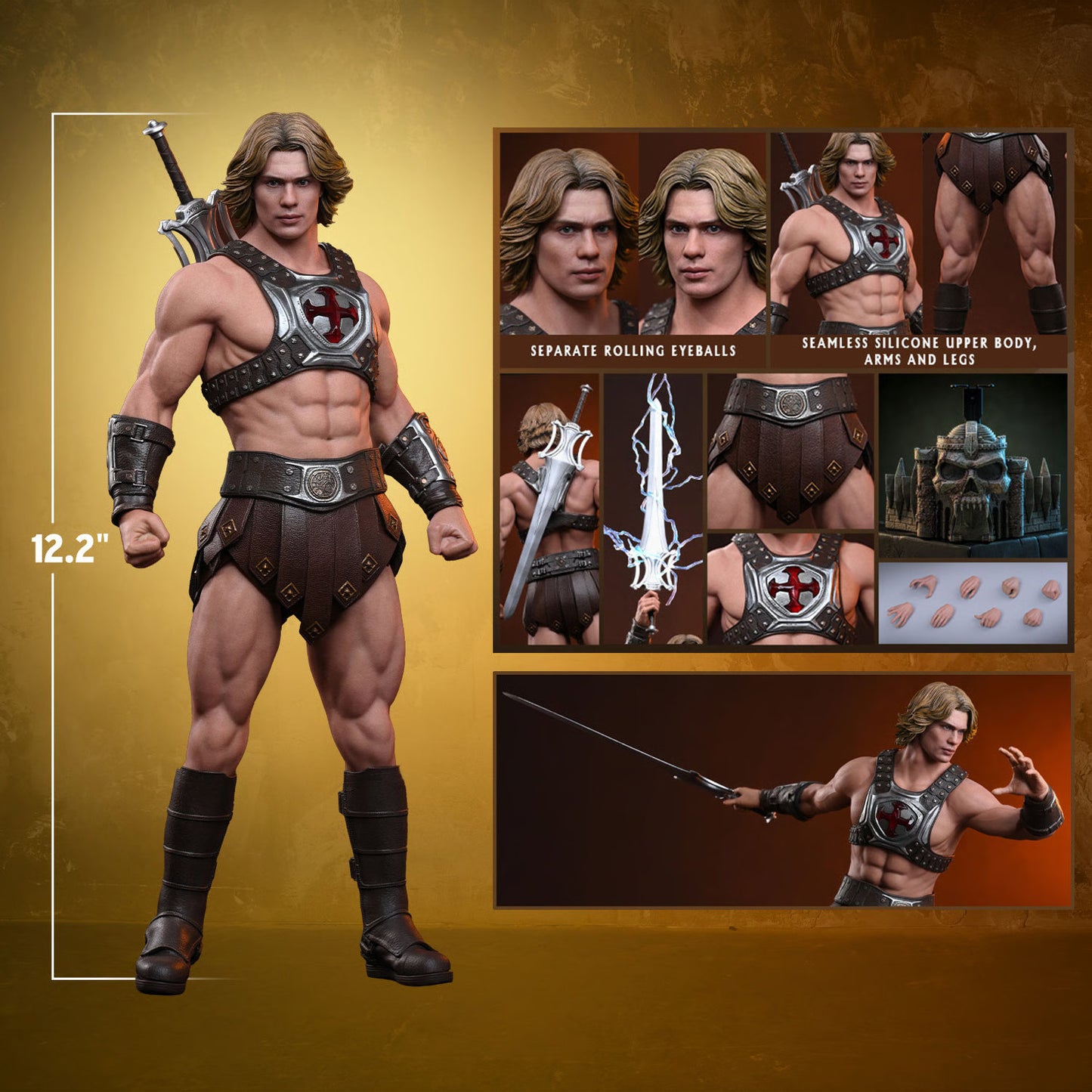 (PREVENTA) Hot Toys He-Man Masters of the Universe Movie Masterpiece Fully Poseable Figure