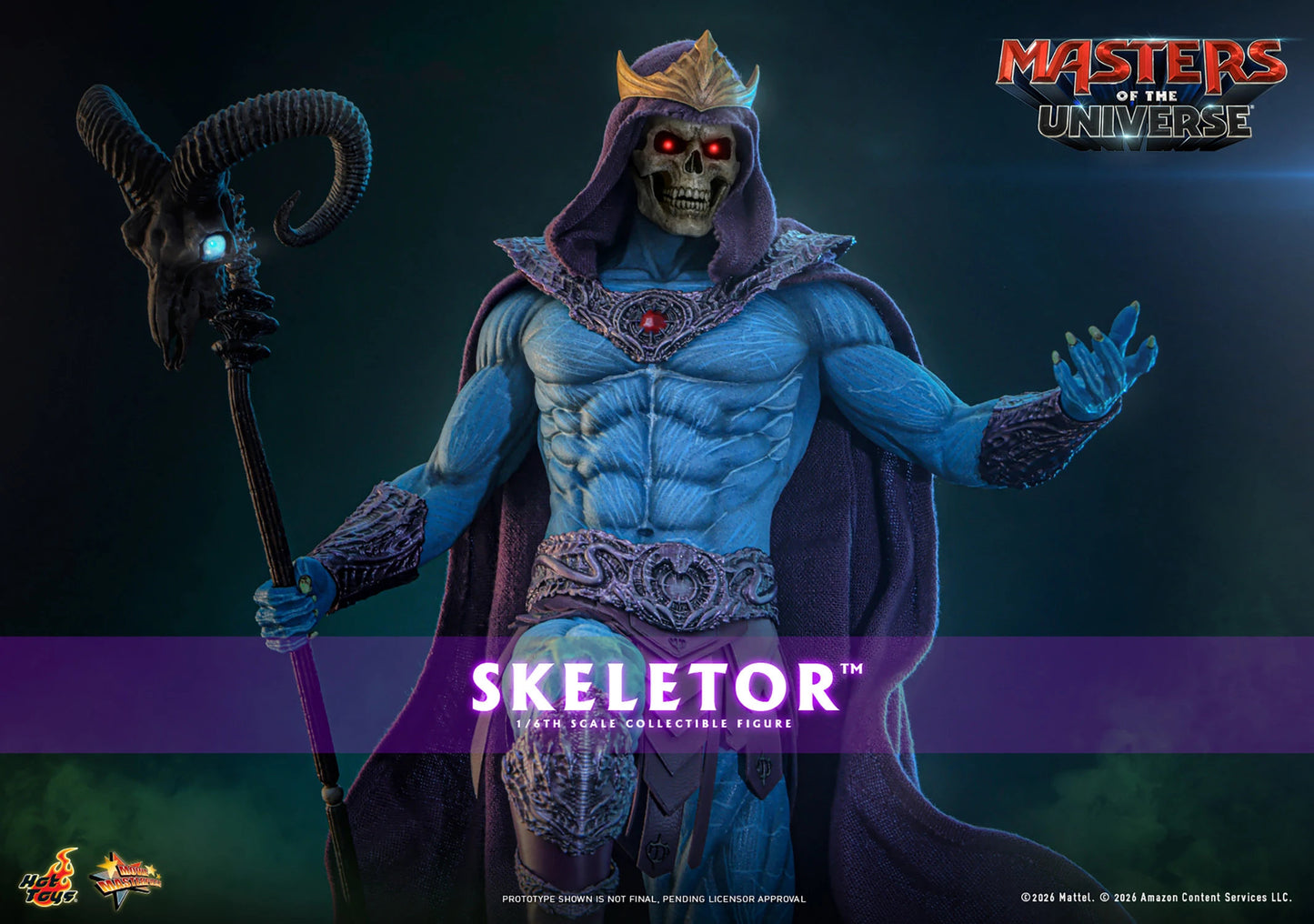 (PREVENTA) Hot Toys Skeletor Masters of the Universe Movie Masterpiece Fully Poseable Figure