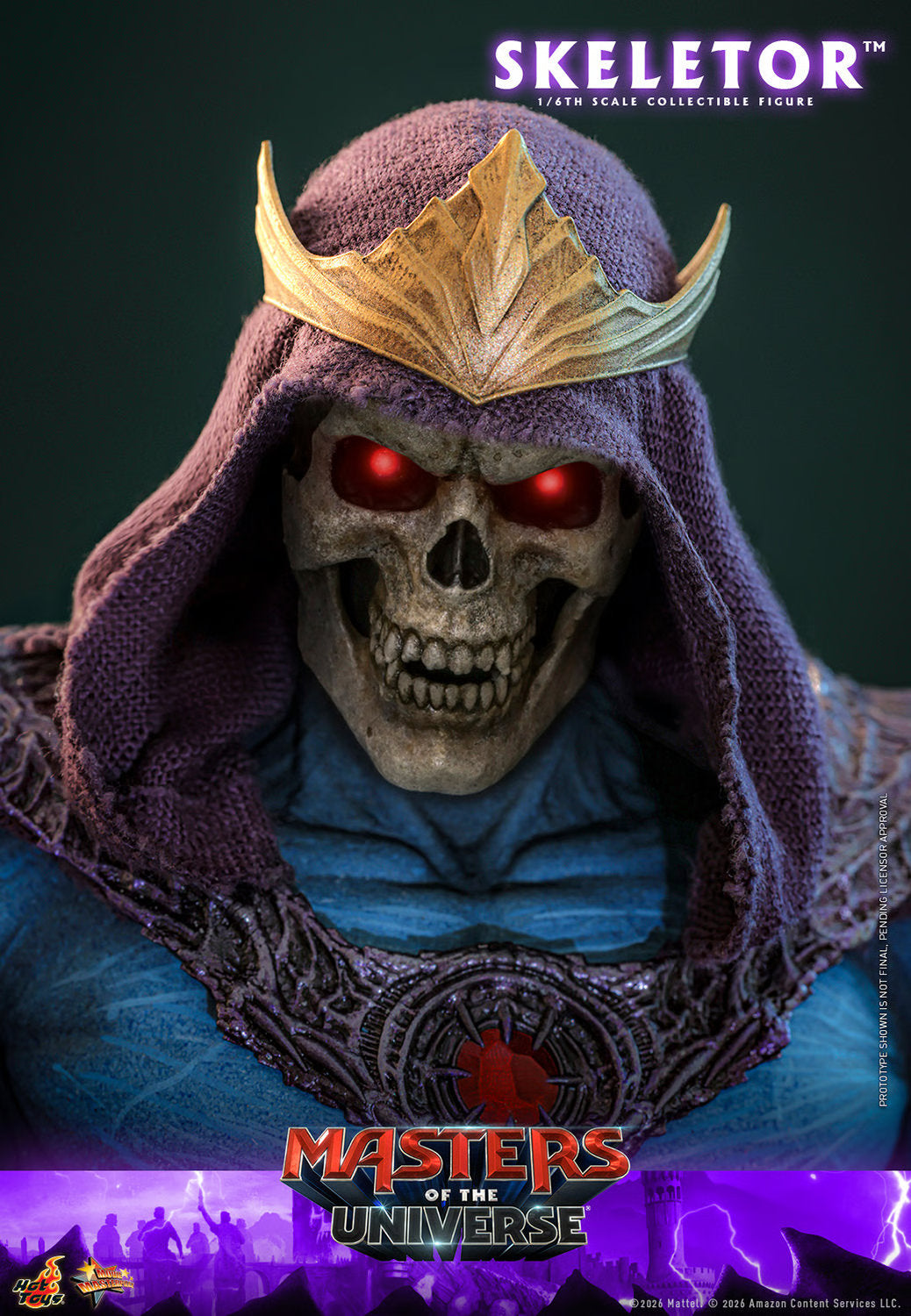 (PREVENTA) Hot Toys Skeletor Masters of the Universe Movie Masterpiece Fully Poseable Figure