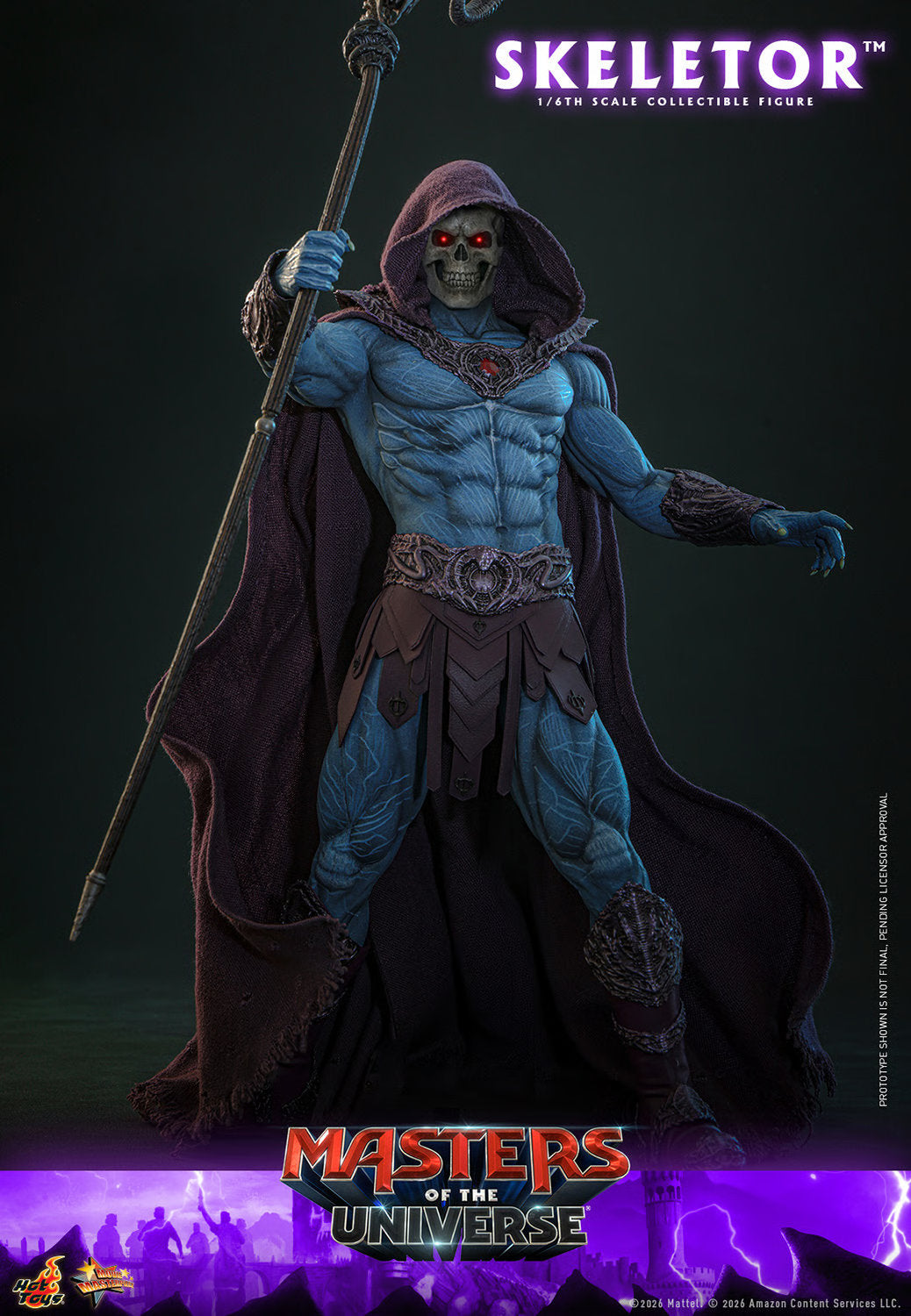 (PREVENTA) Hot Toys Skeletor Masters of the Universe Movie Masterpiece Fully Poseable Figure
