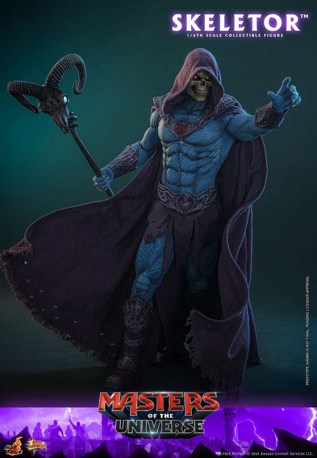 (PREVENTA) Hot Toys Skeletor Masters of the Universe Movie Masterpiece Fully Poseable Figure