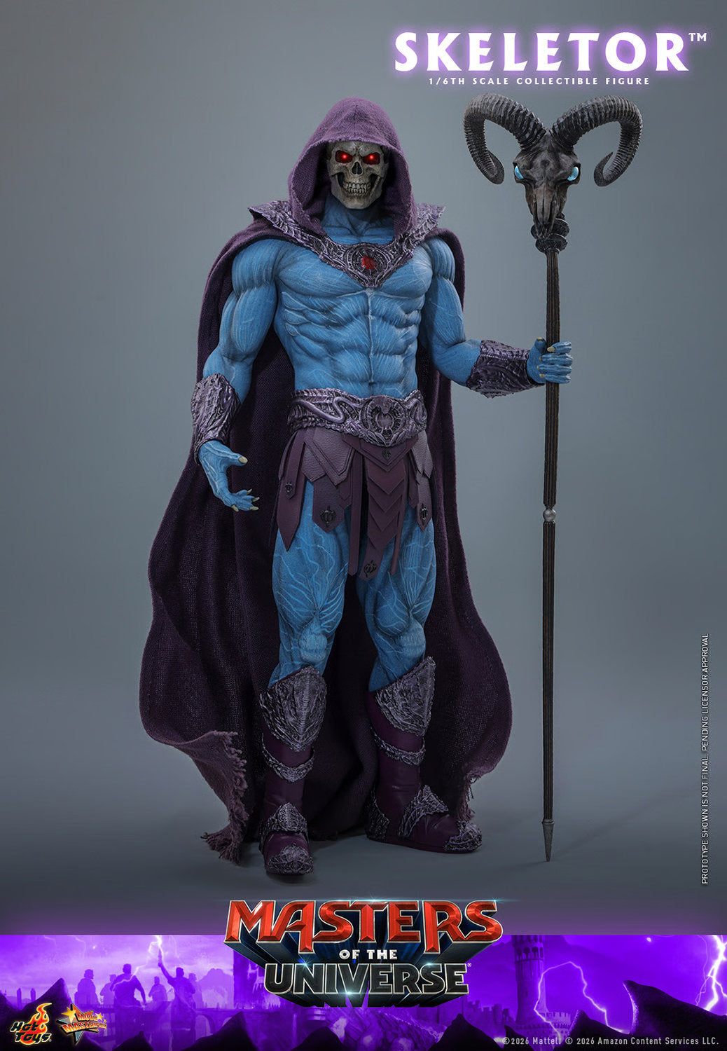 (PREVENTA) Hot Toys Skeletor Masters of the Universe Movie Masterpiece Fully Poseable Figure
