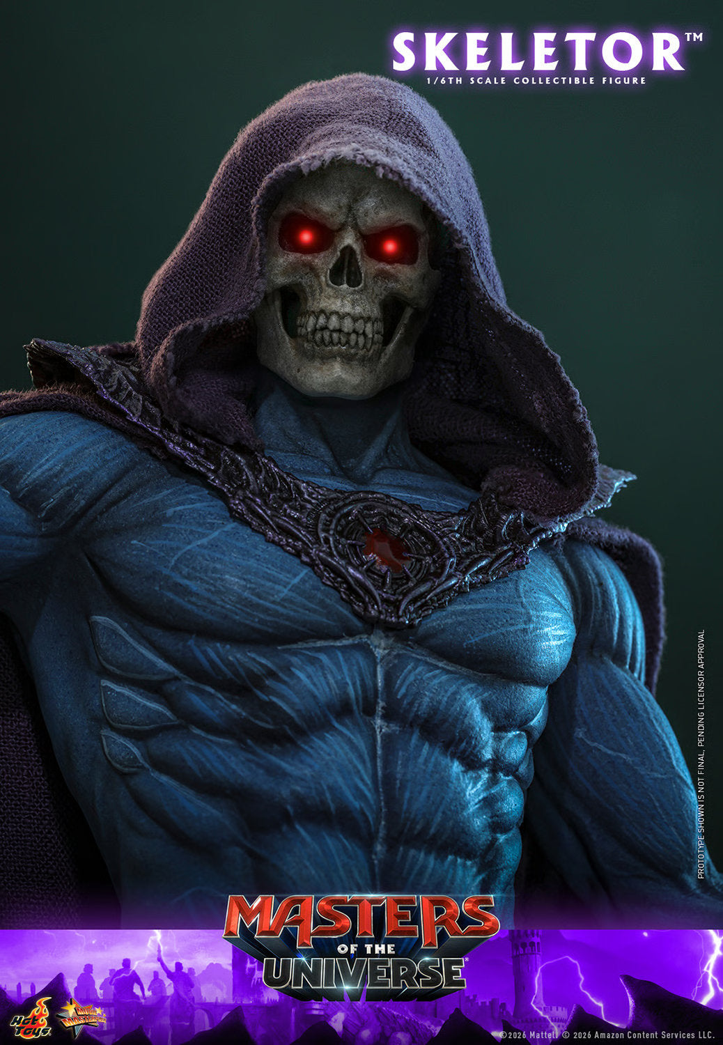 (PREVENTA) Hot Toys Skeletor Masters of the Universe Movie Masterpiece Fully Poseable Figure