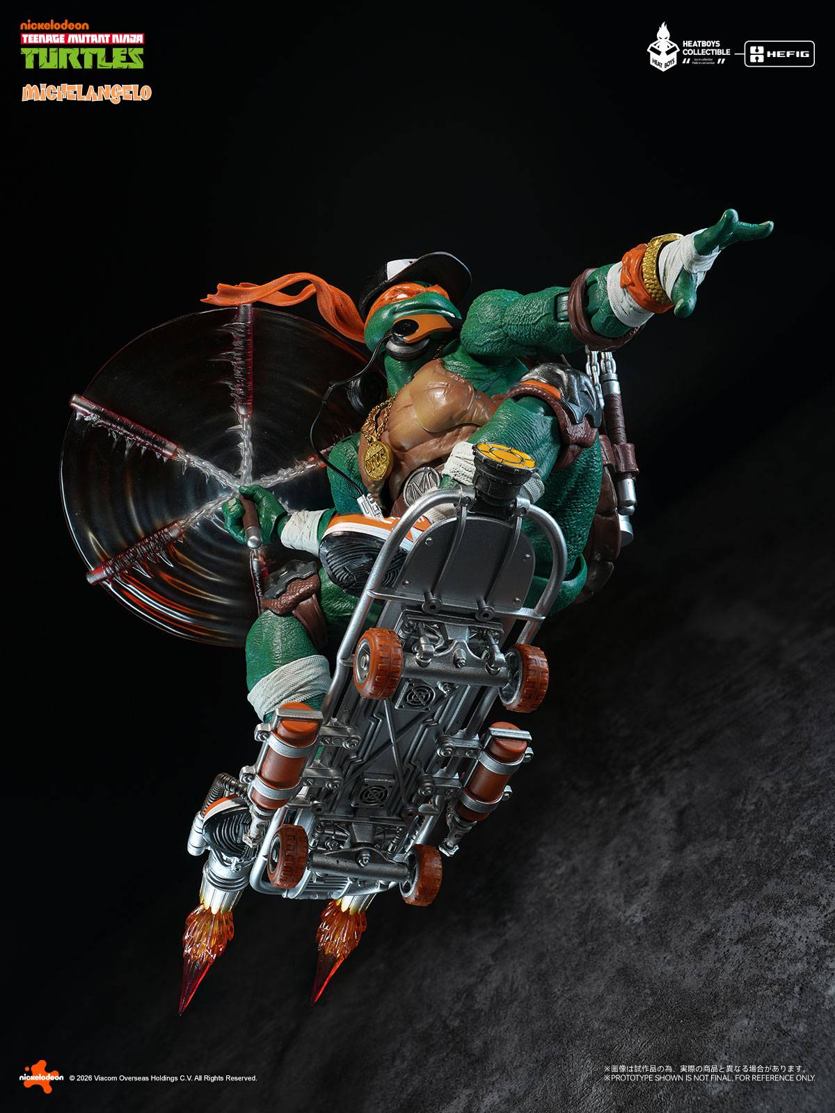 (PREVENTA) HEATBOYS Michelangelo Action Figure Deluxe Edition (Teenage Mutant Ninja Turtles)