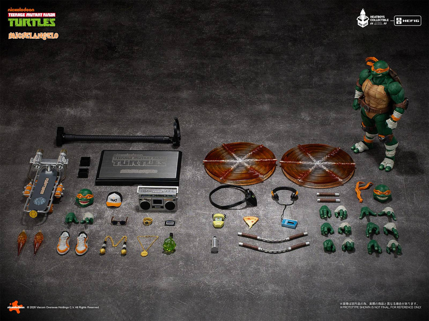 (PREVENTA) HEATBOYS Michelangelo Action Figure Deluxe Edition (Teenage Mutant Ninja Turtles)